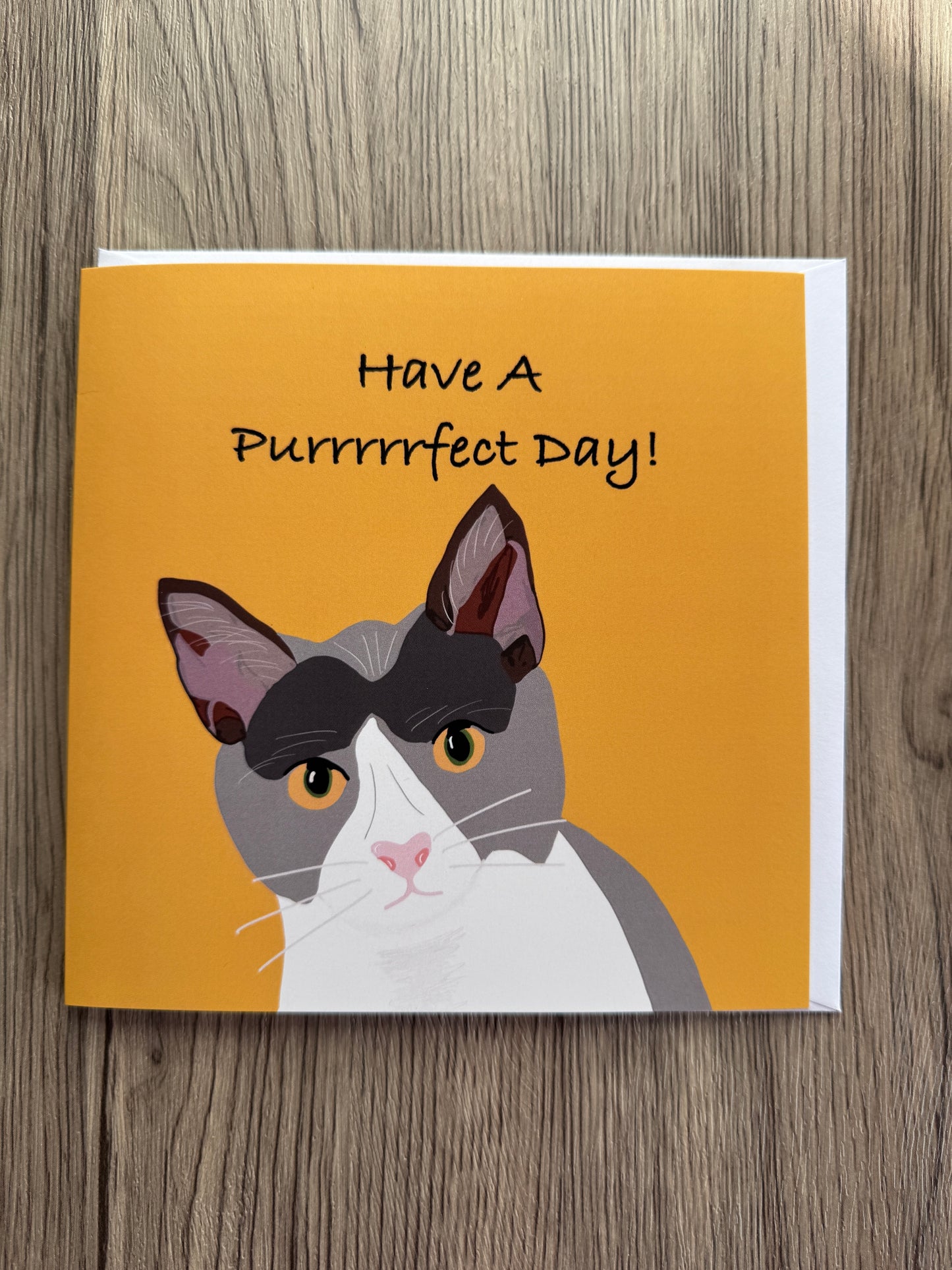 Cat Design Have a Purrrrrfect Day Greeting Card