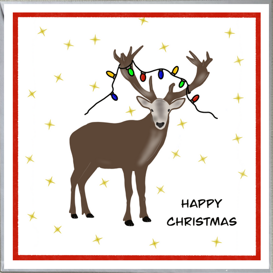 Stag Design Christmas Card