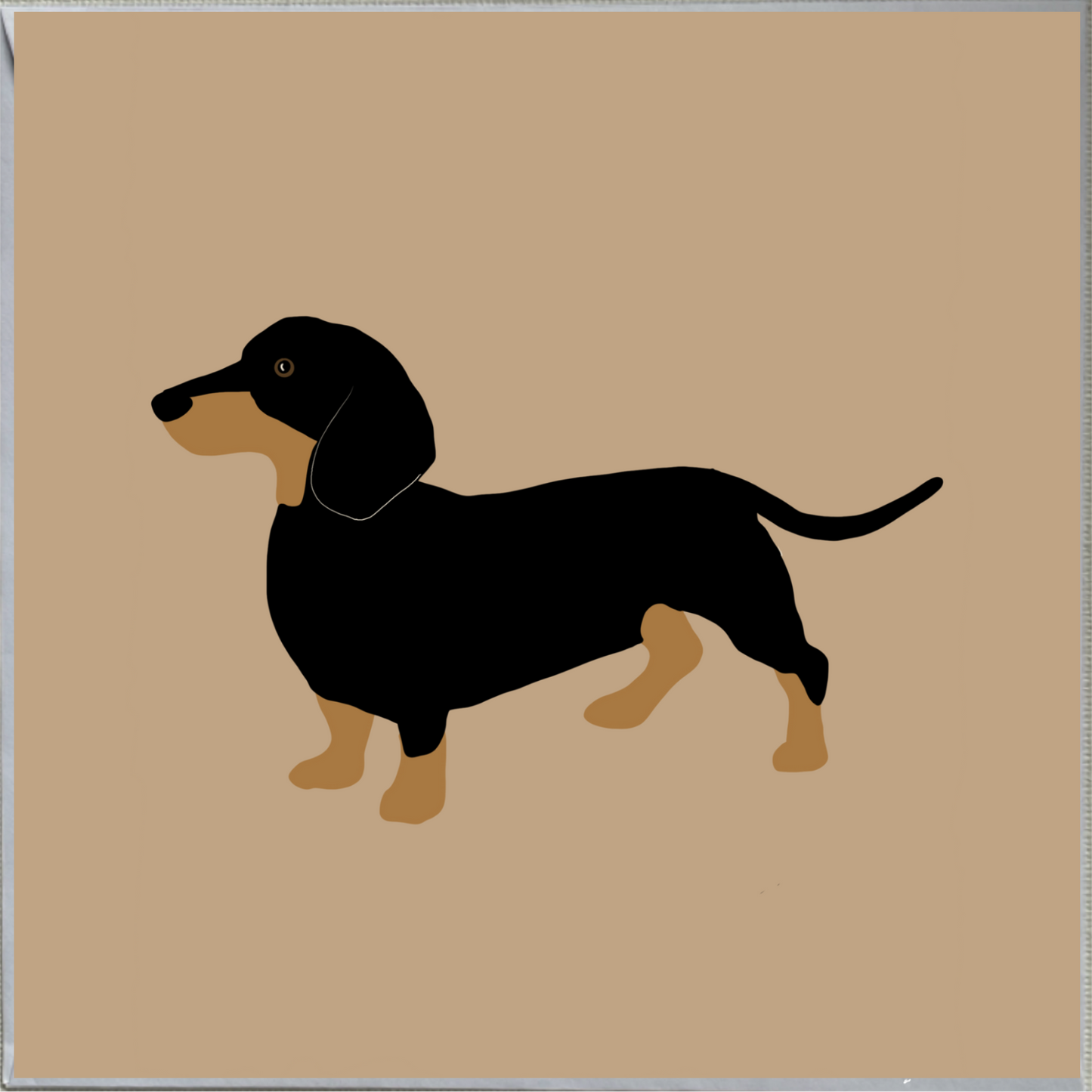 Dachshund Dog Design Blank Greeting Card