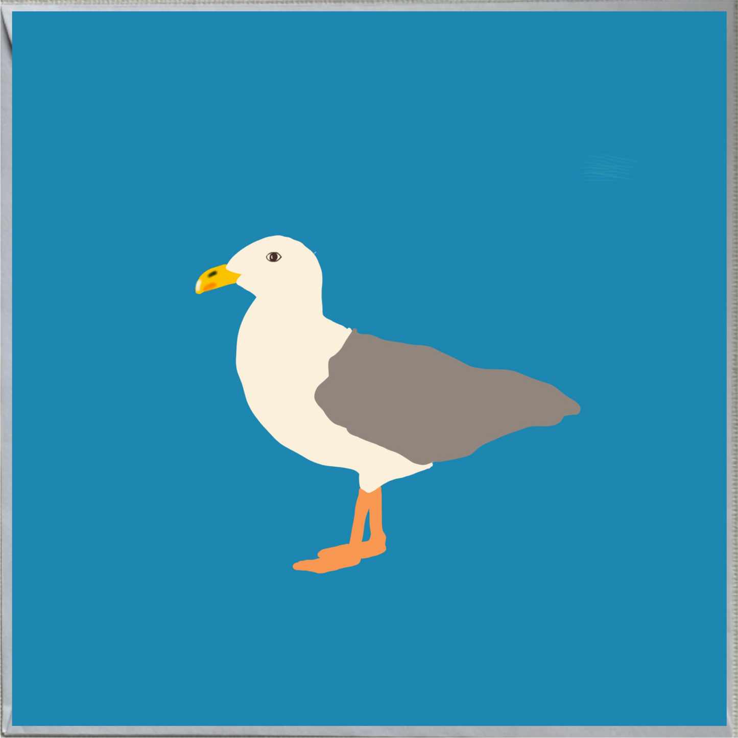 Seagull Design Blank Greeting Card