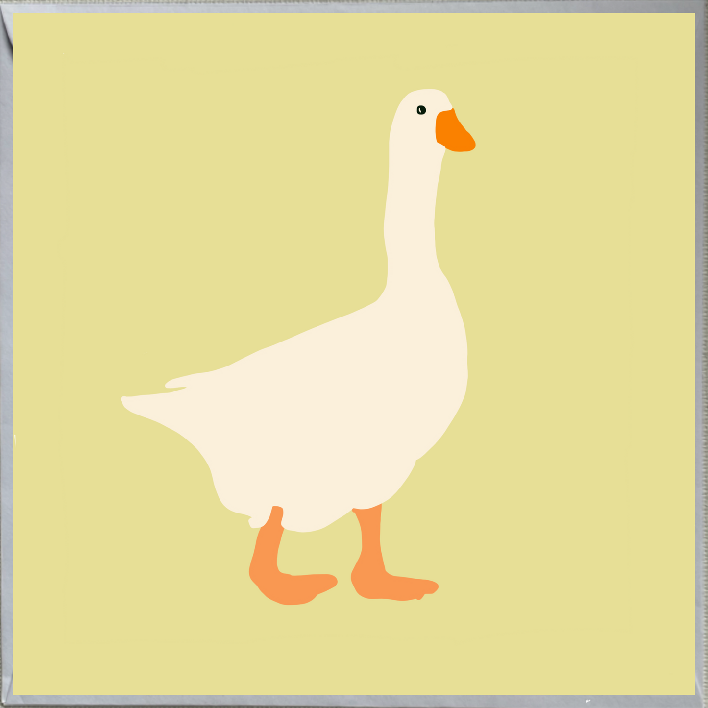 Goose Design Blank Greeting Card