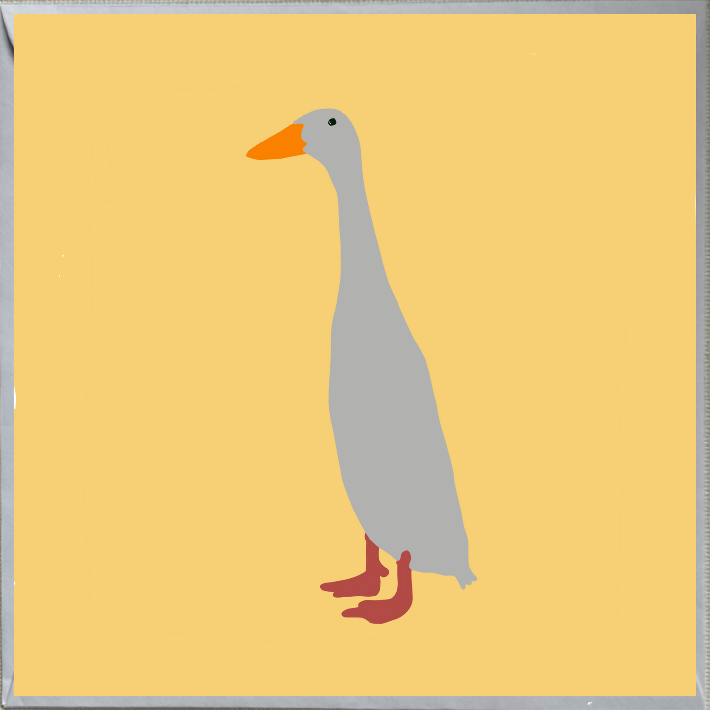 Indian Runner Duck Design Blank Greeting Card