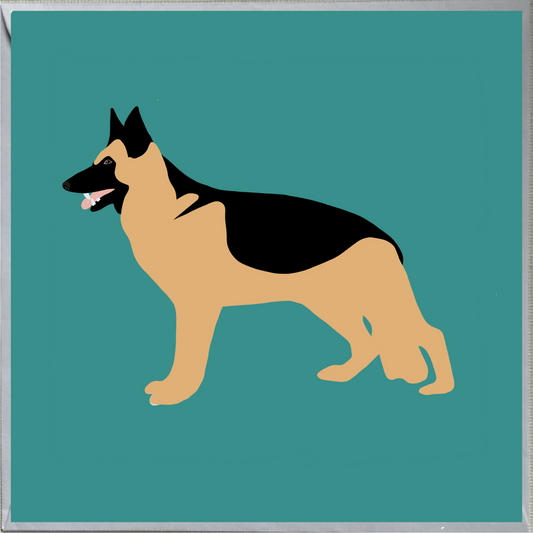 German Shepherd Dog Design Blank Greeting Card