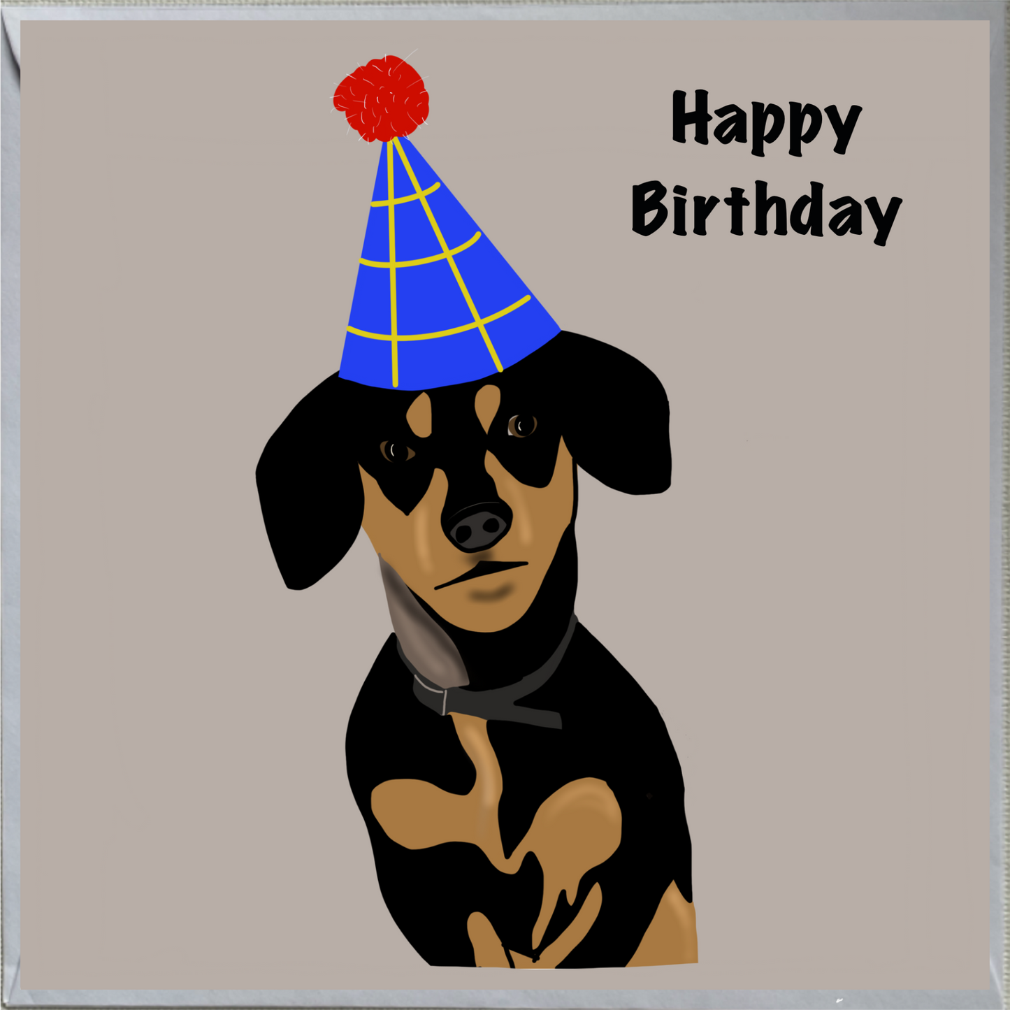 Dachshund Happy Birthday Card