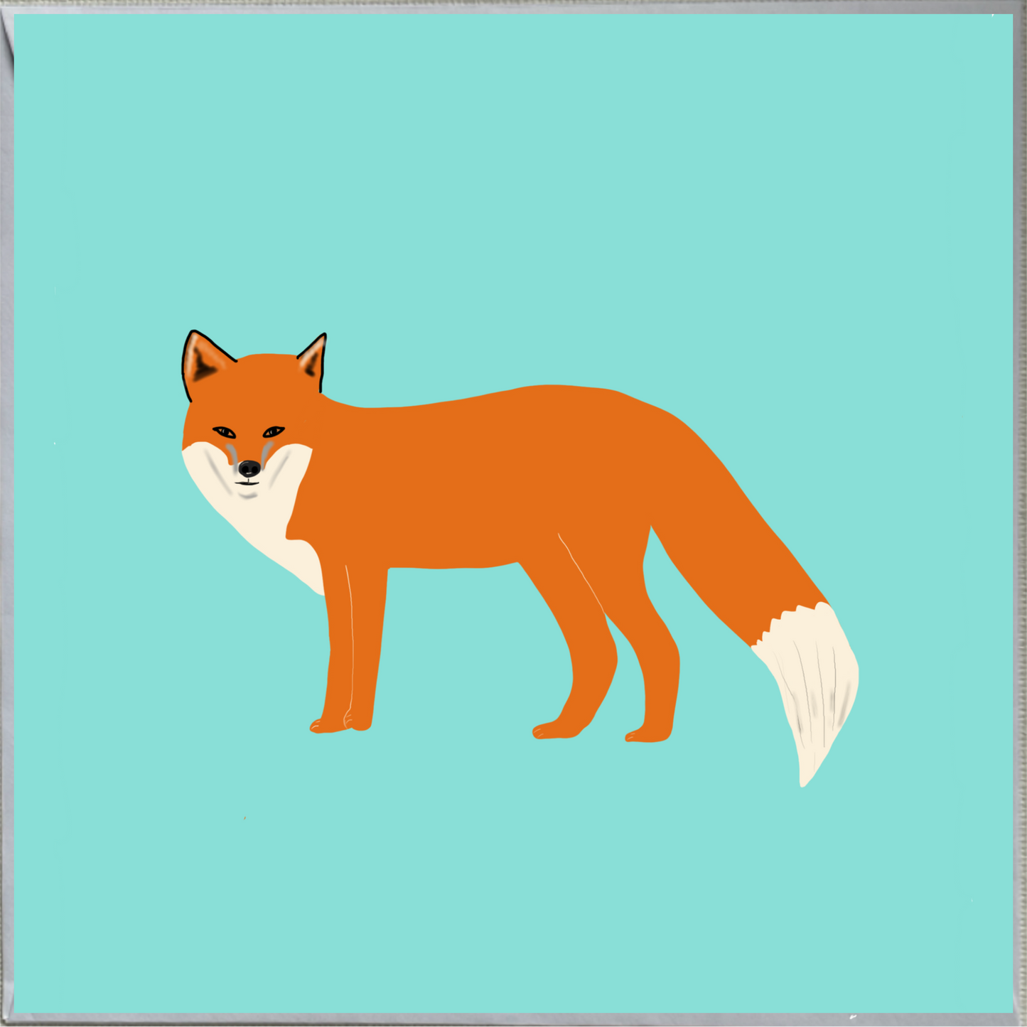 Fox Design Blank Greeting Card