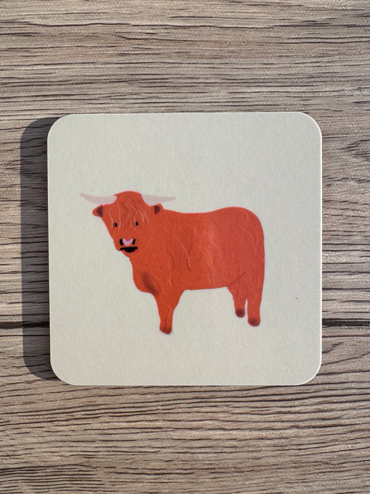 Highland Cow Coaster