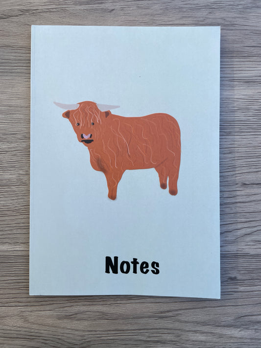 Highland Cow A5 Notebook