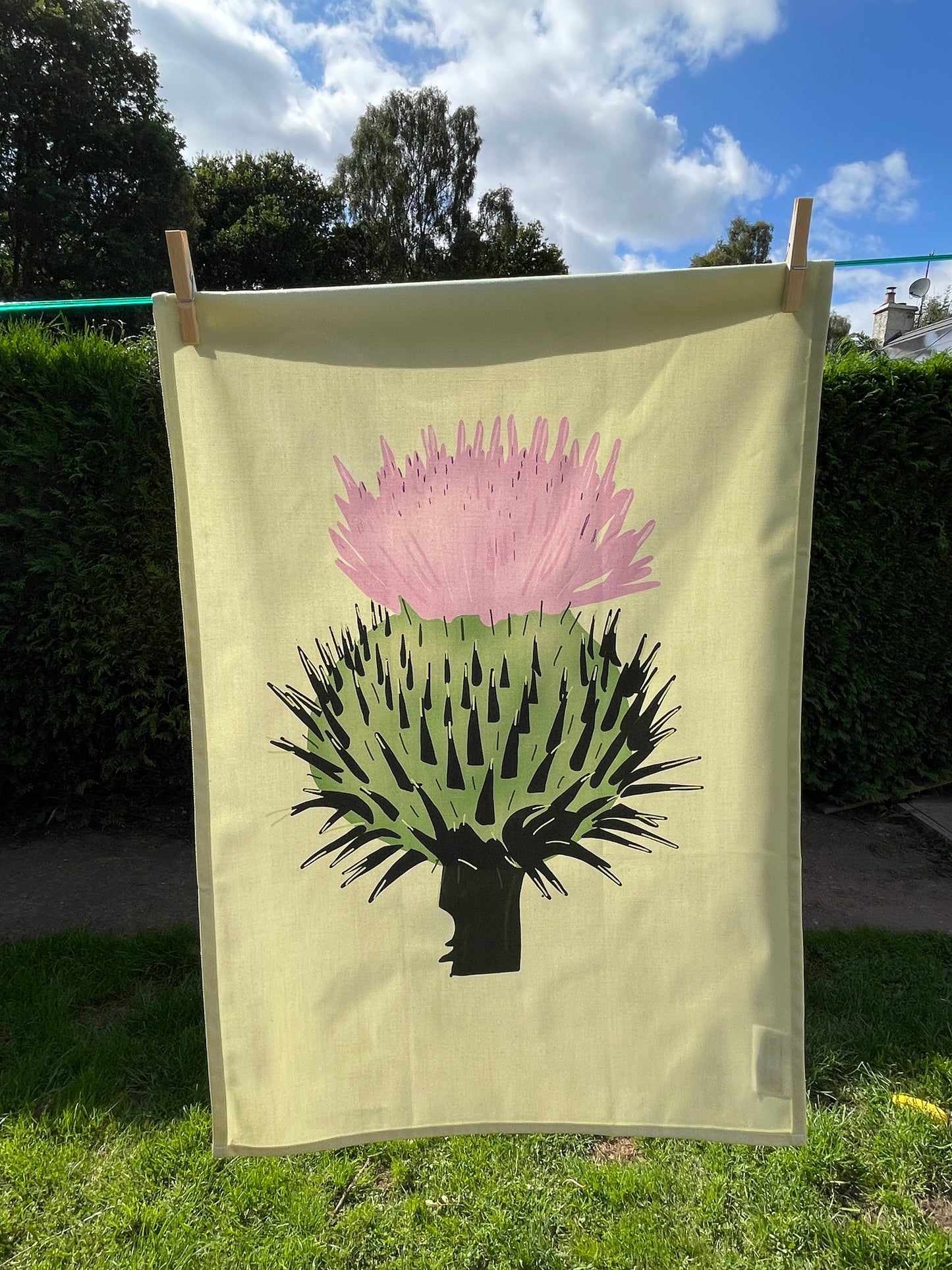 Thistle Design 100% Cotton Tea Towel