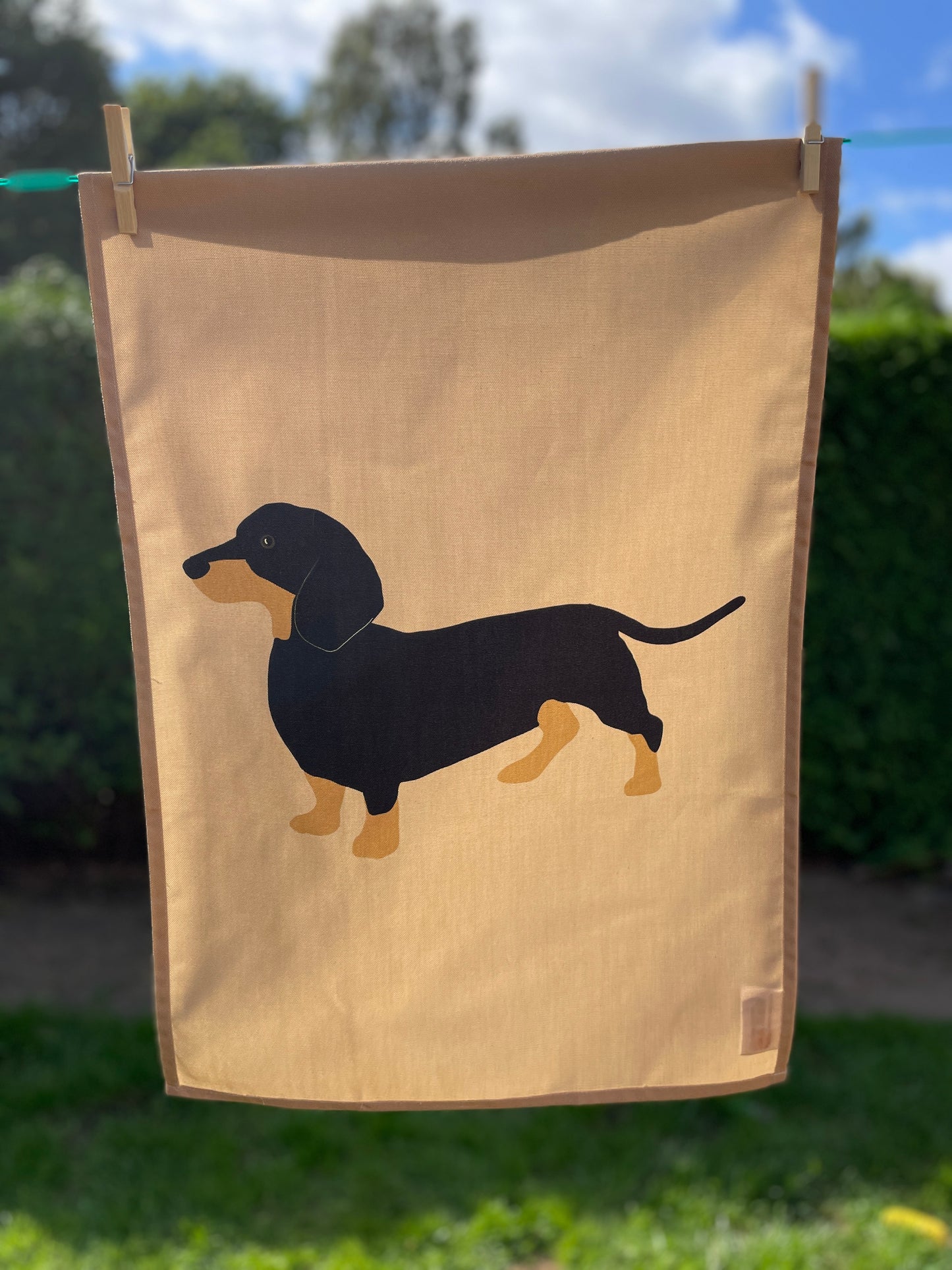 Dachshund Design 100% Cotton Tea Towel