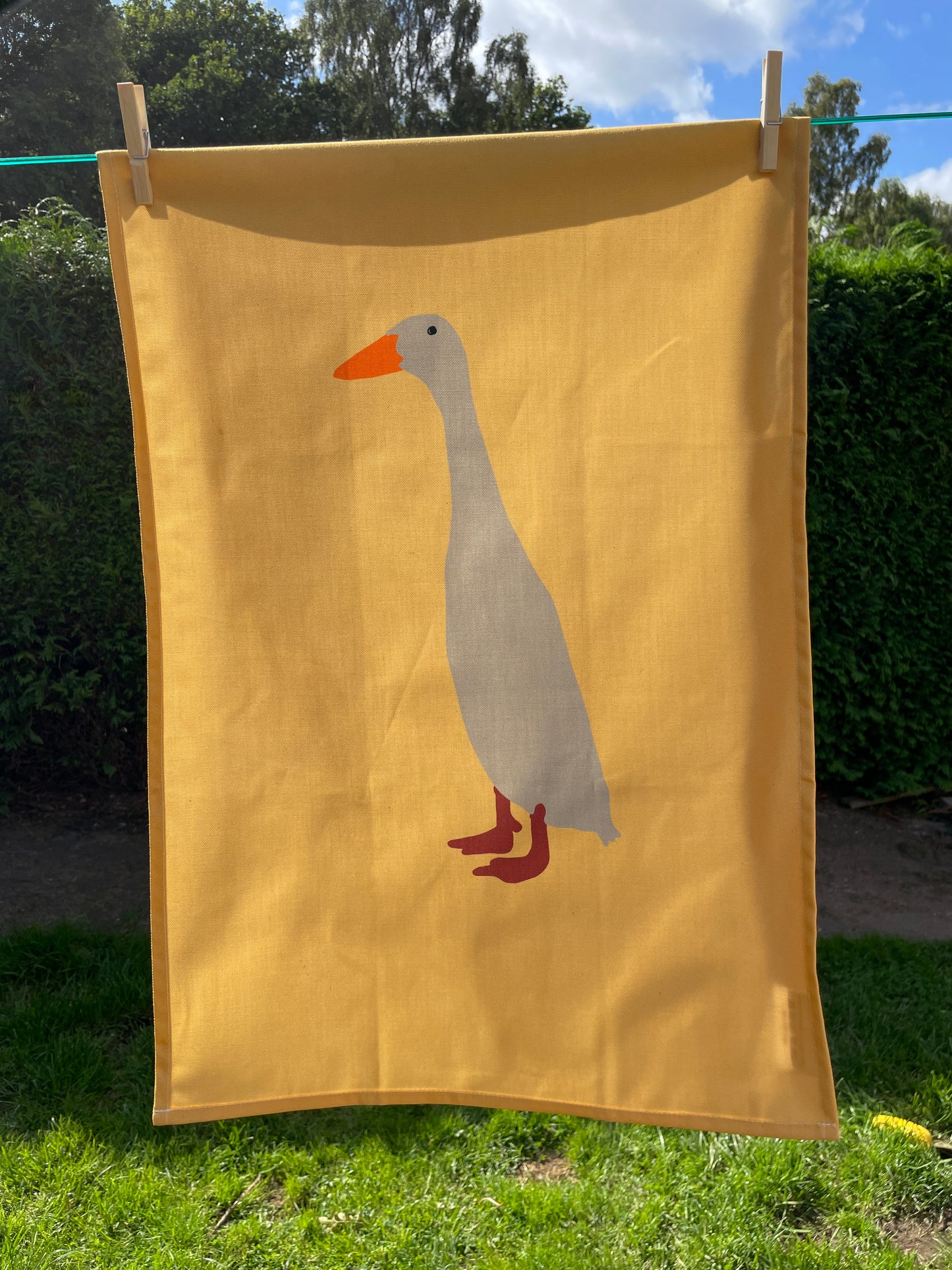 Indian Runner Duck Design 100% Cotton Tea Towel