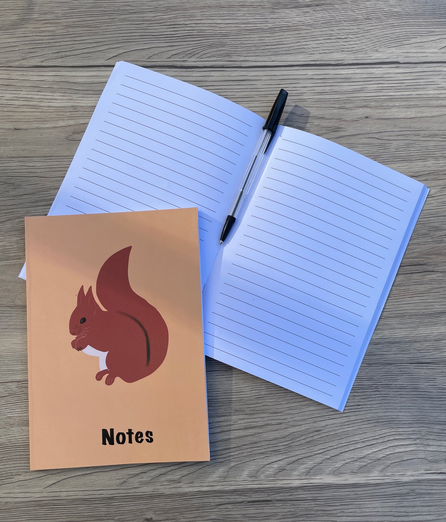 Red Squirrel A5 Notebook