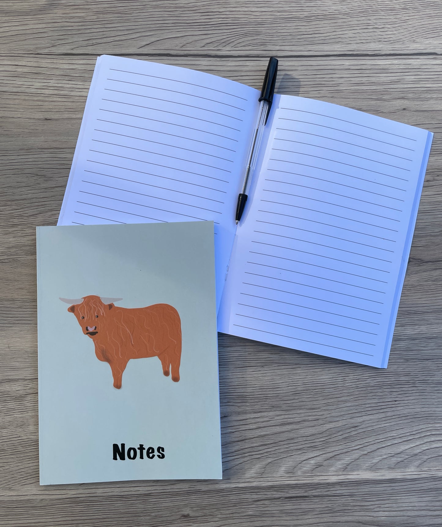 Highland Cow A5 Notebook