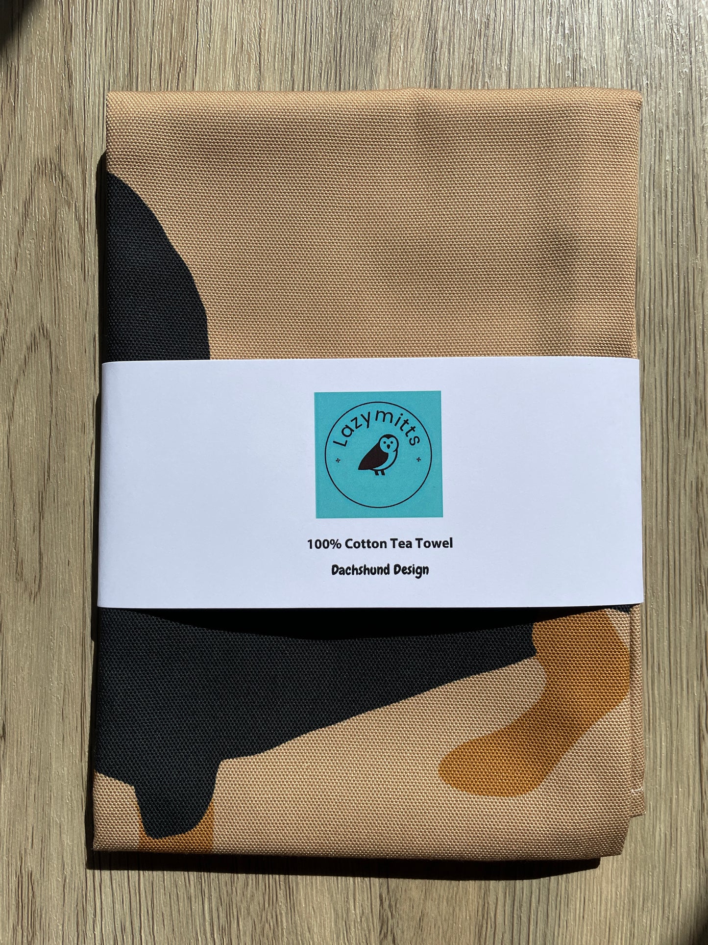 Dachshund Design 100% Cotton Tea Towel