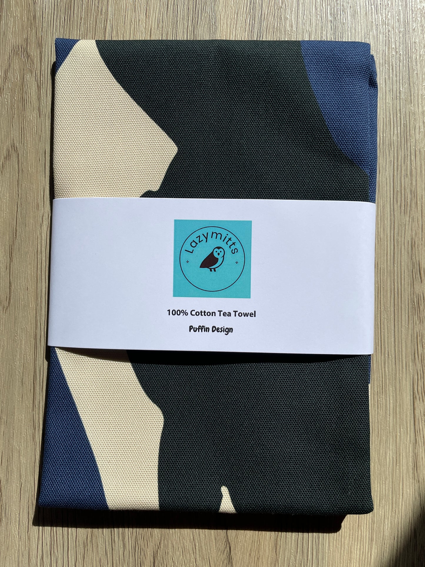 Puffin Design 100% Cotton Tea Towel