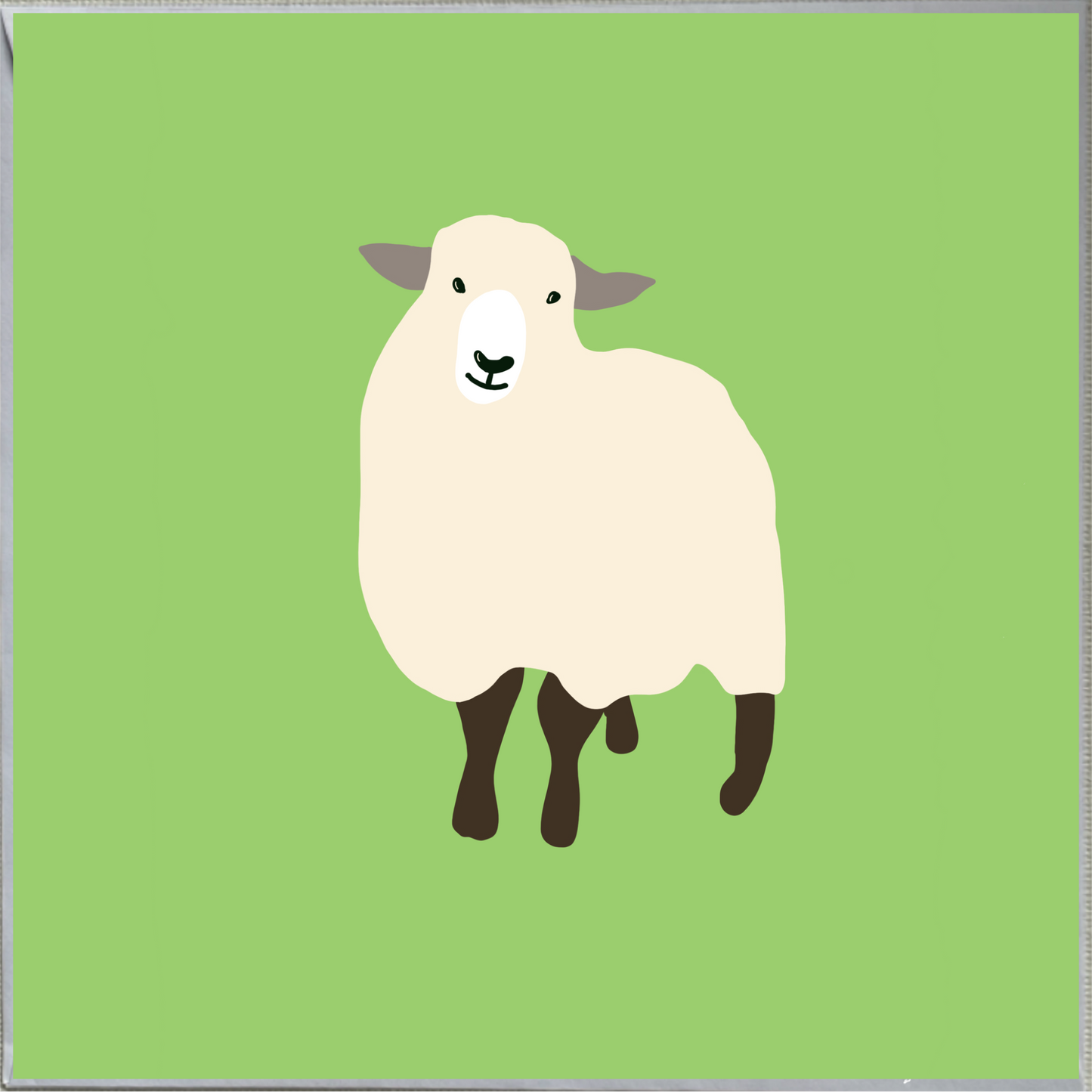 Sheep Design Blank Greeting Card